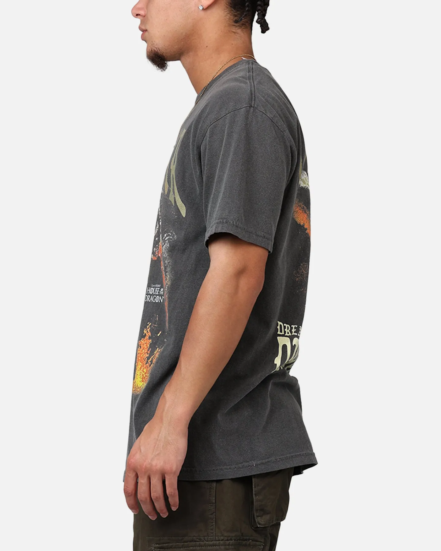 Ripple X Game Of Thrones 'House Of The Dragon' Vhagar T-Shirt Washed Black sold by Culture Kings product image thumbnail 5