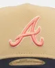 New Era Atlanta Braves 'Summer Injection' 9FORTY A-Frame Sidepatch Snapback Tan sold by Culture Kings