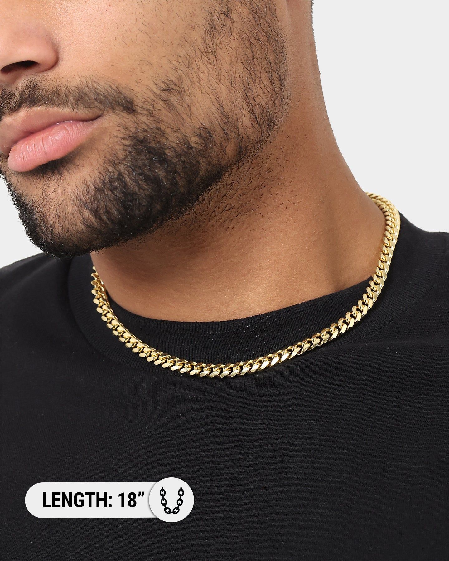 House Of Auric 7mm Cuban Chain 18K Gold Vermeil sold by Culture Kings product image thumbnail 3