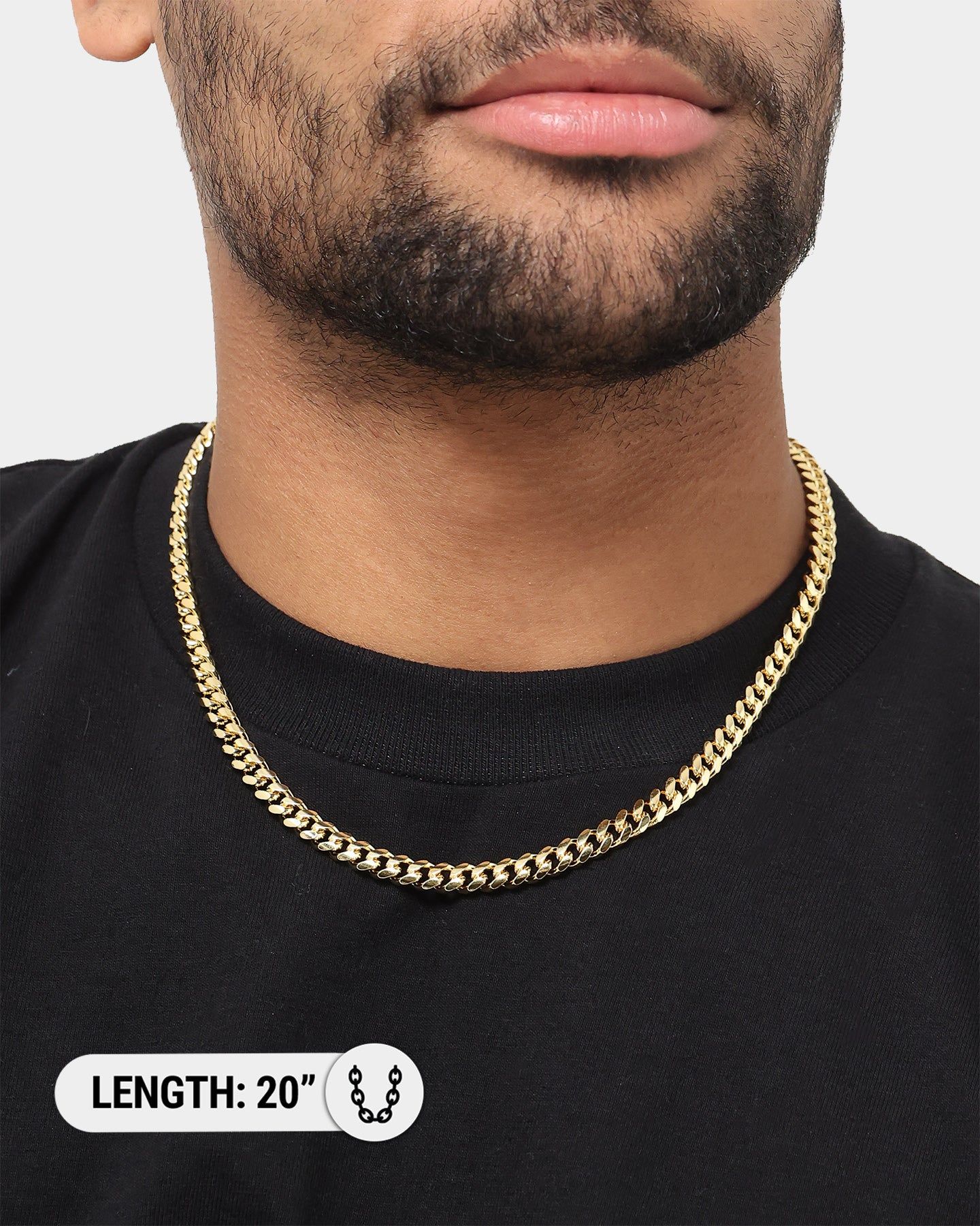 House Of Auric 7mm Cuban Chain 18K Gold Vermeil sold by Culture Kings product image thumbnail 4