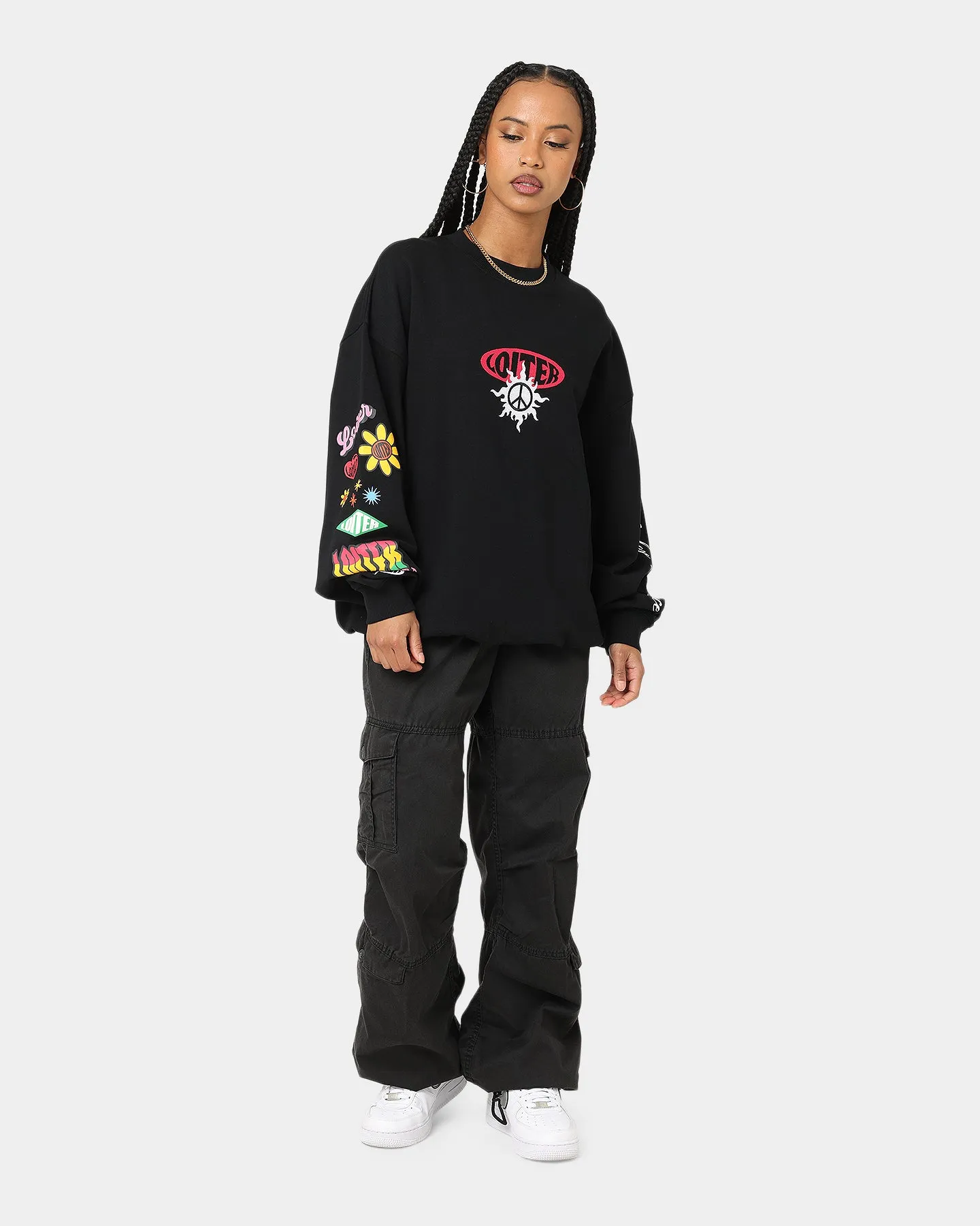Loiter Day Dream Crewneck Black sold by Culture Kings product image thumbnail 3