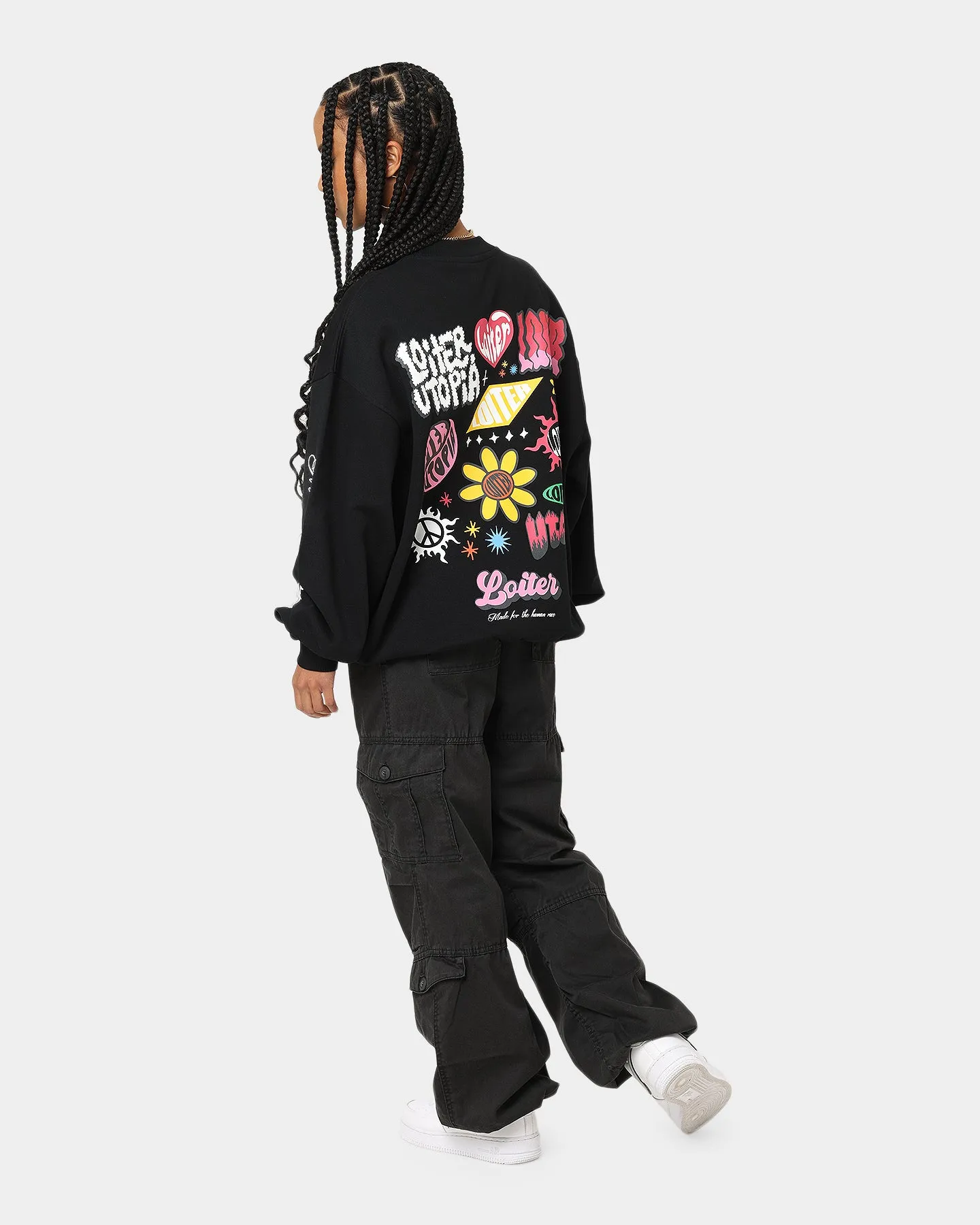 Loiter Day Dream Crewneck Black sold by Culture Kings product image thumbnail 2