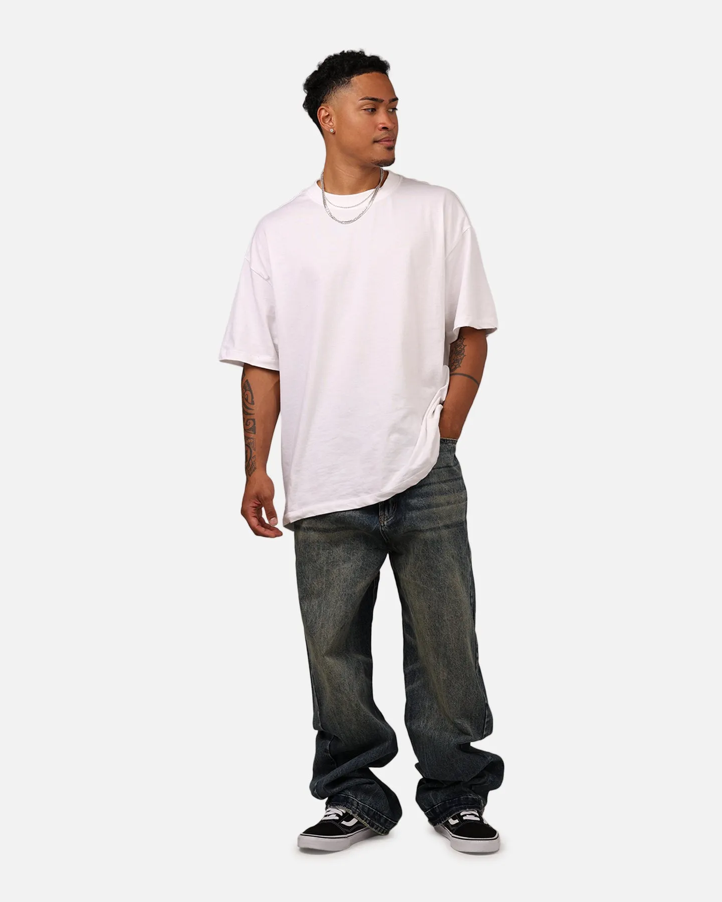 MNML Ultra Baggy Washed Up Denim Jeans Blue sold by Culture Kings product image thumbnail 2