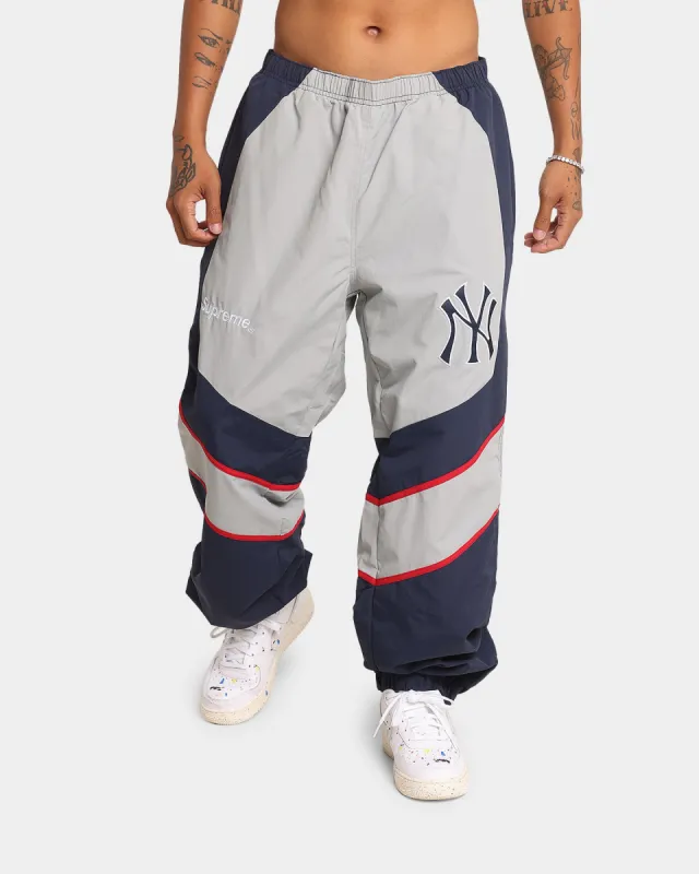 Supreme New York Yankees Track Pants Navy sold by Culture Kings
