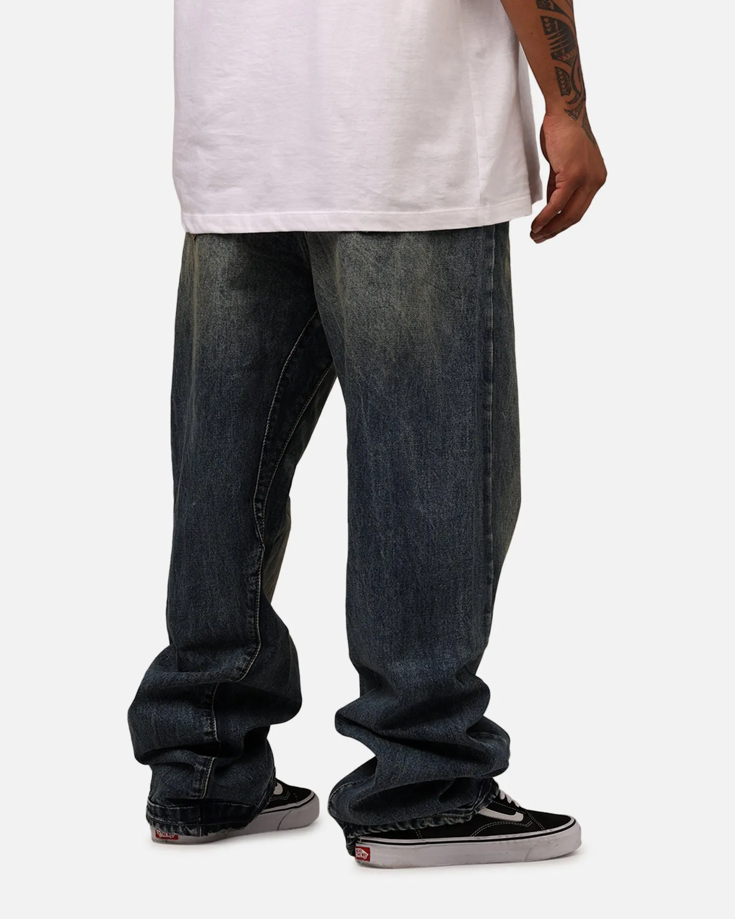 MNML Ultra Baggy Washed Up Denim Jeans Blue sold by Culture Kings product image thumbnail 3