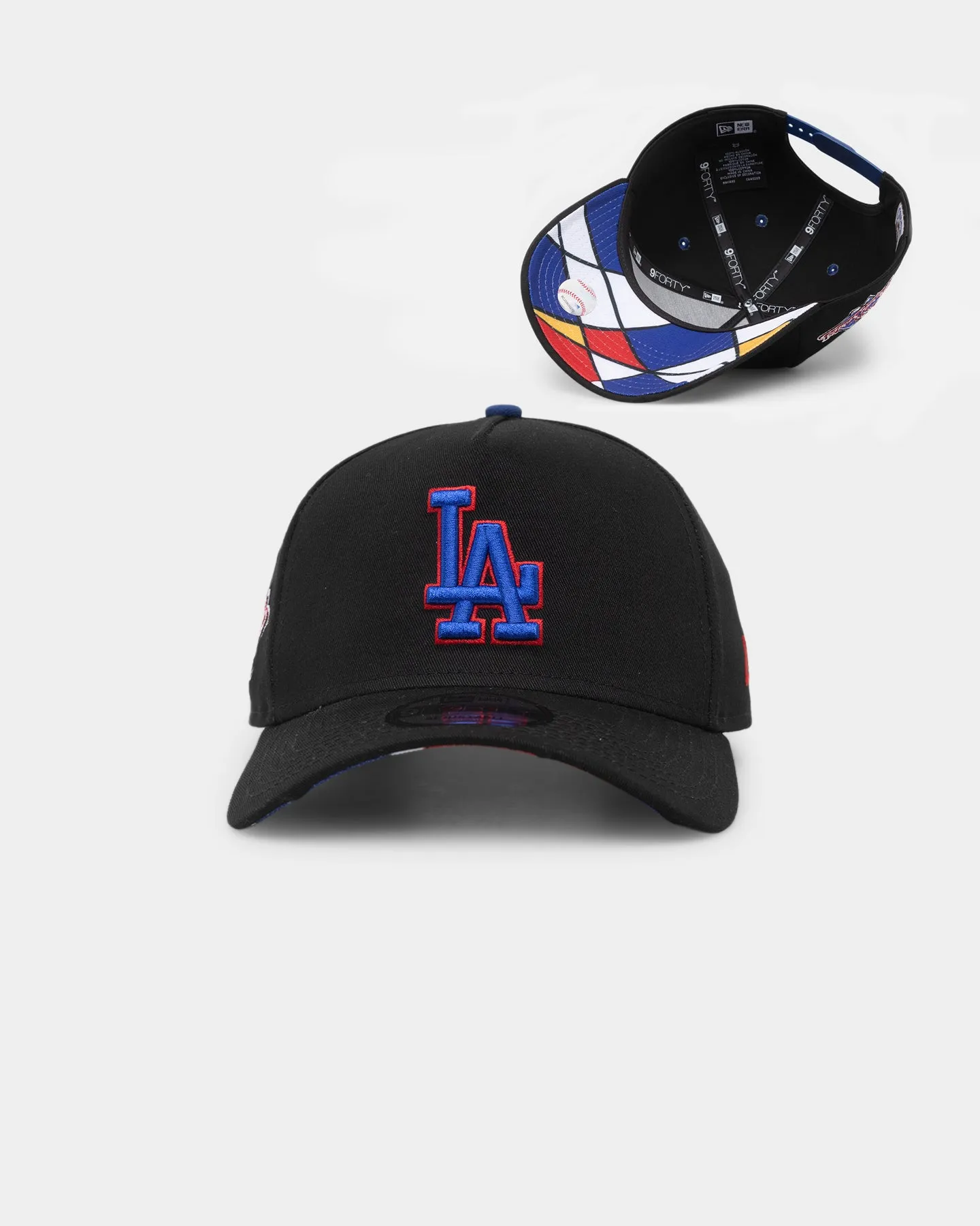 New Era Los Angeles Dodgers 'Retro Mosaic' 9FORTY A-Frame Snapback Black sold by Culture Kings
