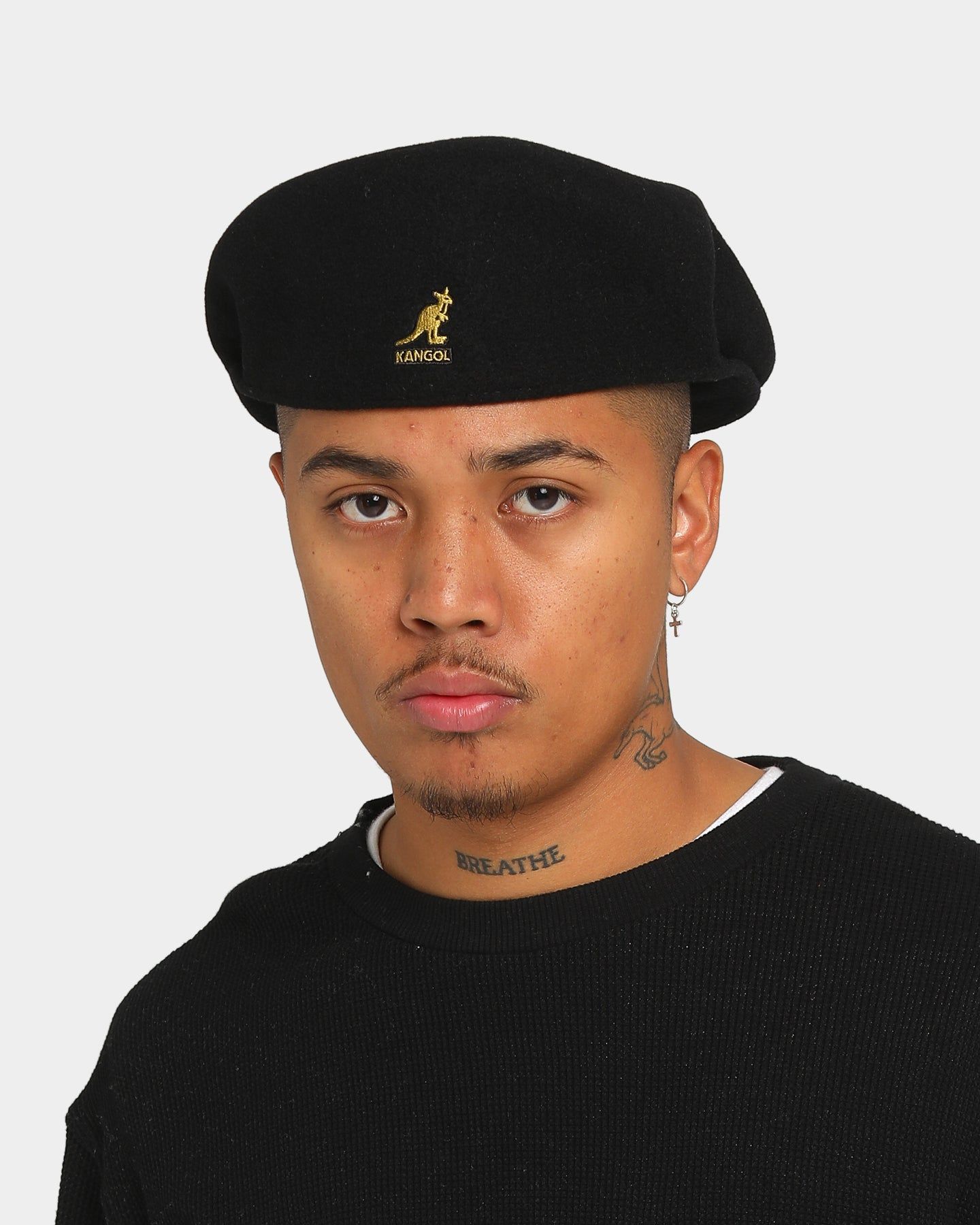 Kangol Wool 504 Cap Black/Gold sold by Culture Kings