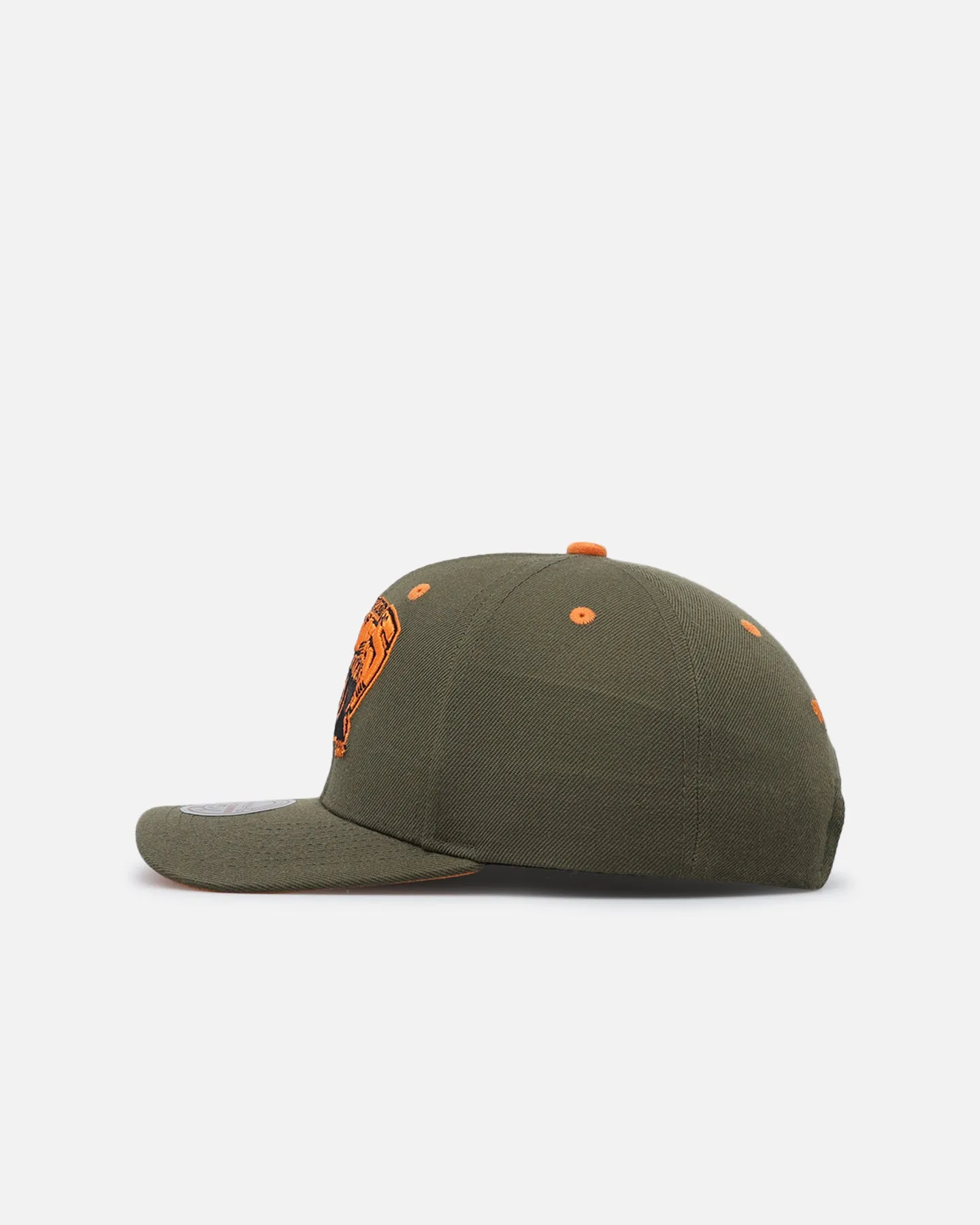 Mitchell & Ness Vancouver Grizzlies 'Harmony Of Hues' Pro Crown Snapback Olive/Orange sold by Culture Kings product image thumbnail 5