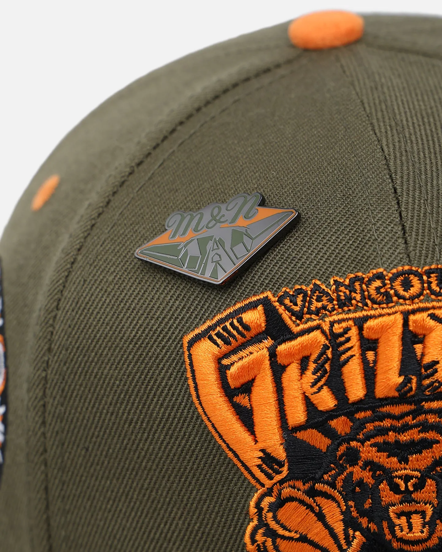 Mitchell & Ness Vancouver Grizzlies 'Harmony Of Hues' Pro Crown Snapback Olive/Orange sold by Culture Kings product image thumbnail 2
