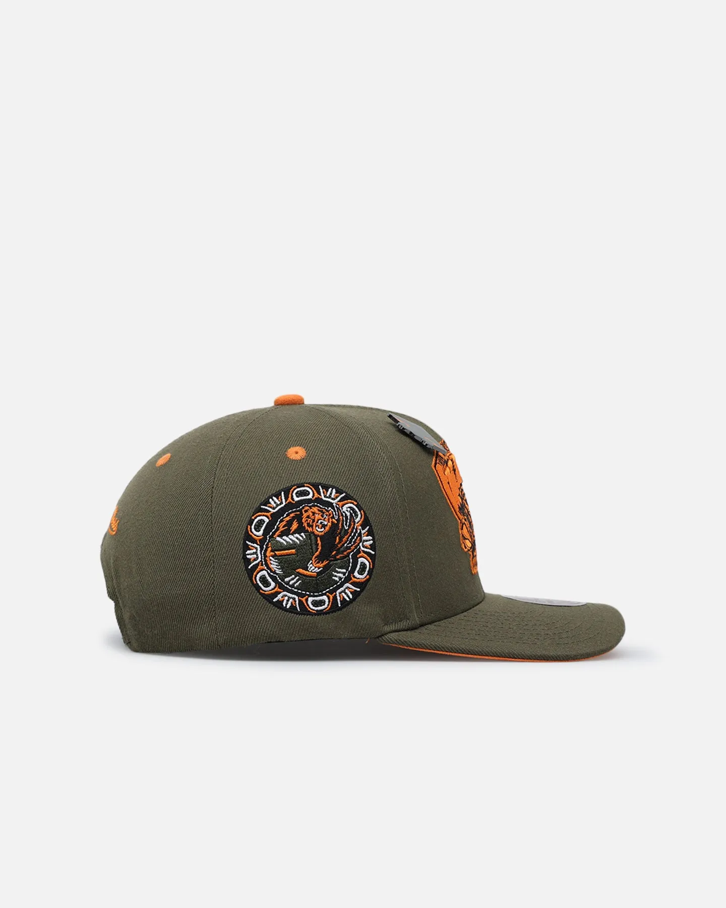 Mitchell & Ness Vancouver Grizzlies 'Harmony Of Hues' Pro Crown Snapback Olive/Orange sold by Culture Kings product image thumbnail 4