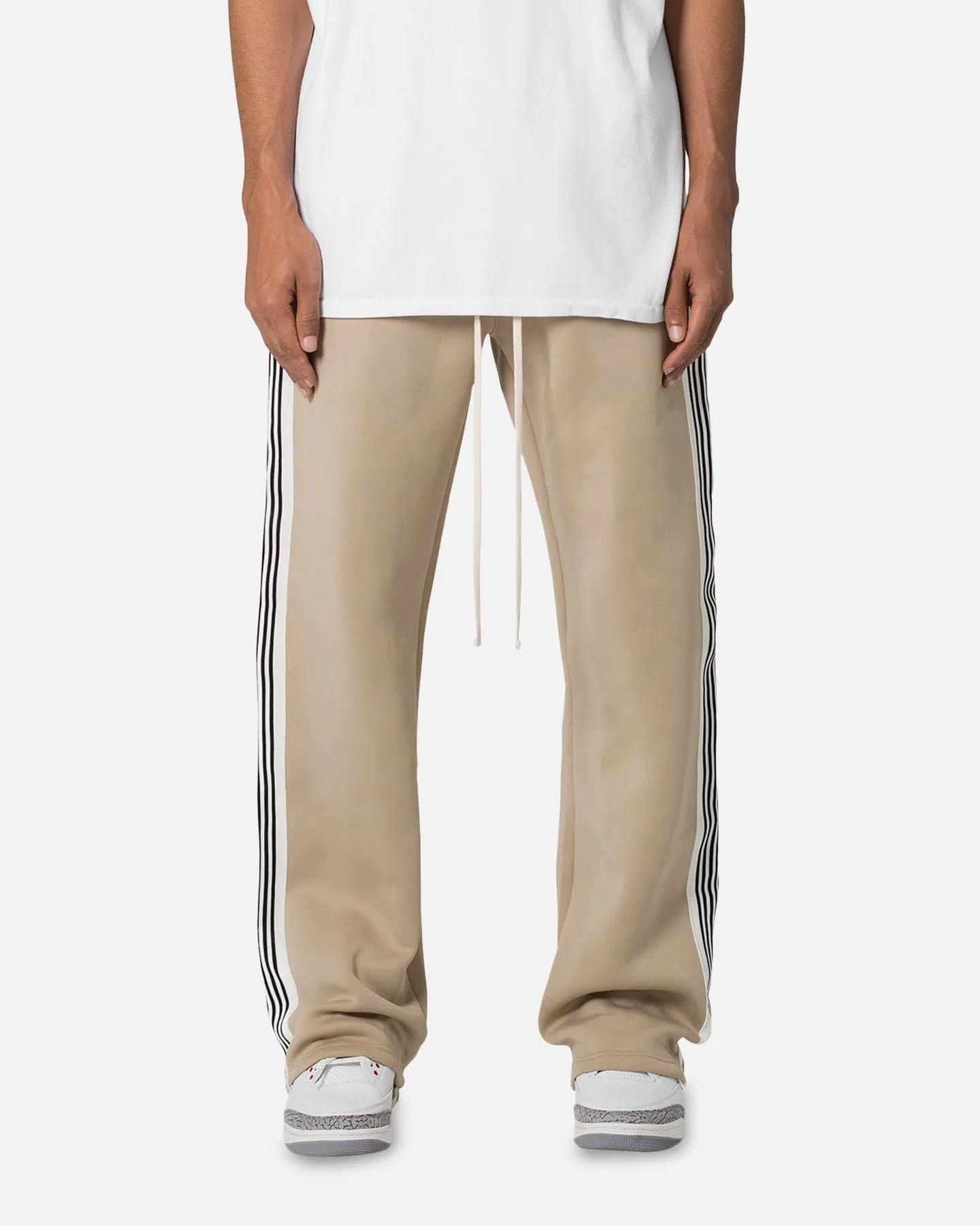 MNML Tricot Side Stripe Pants Earth sold by Culture Kings