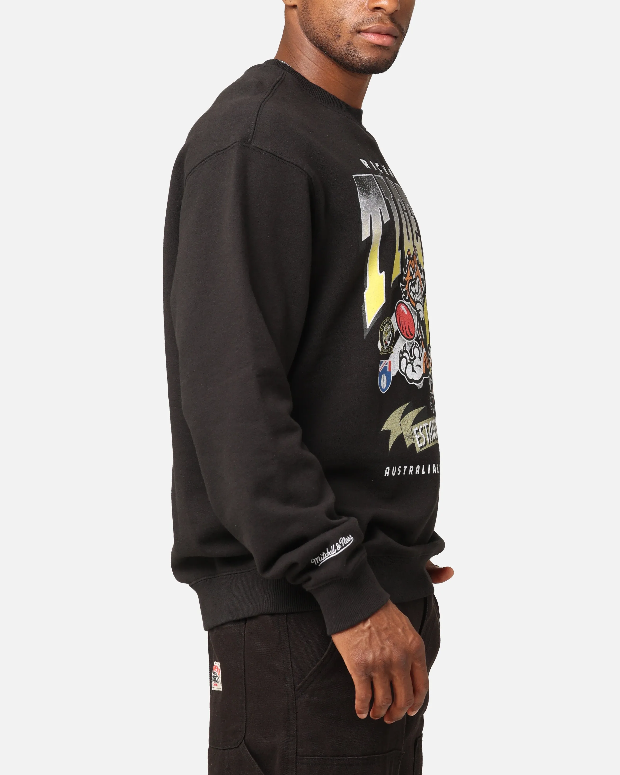 Mitchell & Ness Richmond Tigers Character Crewneck Faded Black sold by Culture Kings product image thumbnail 4
