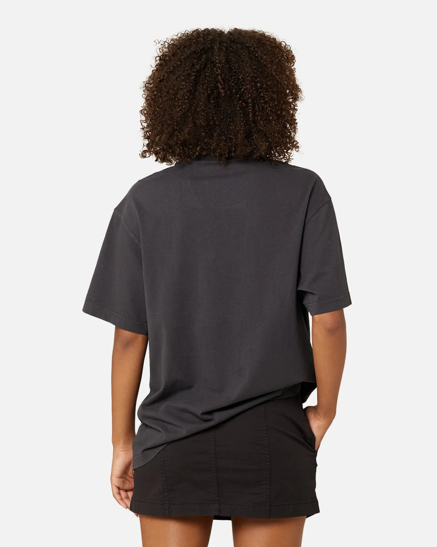 Mitchell & Ness Women's Los Angeles Lakers Arch Logo T-Shirt Faded Black sold by Culture Kings product image thumbnail 4