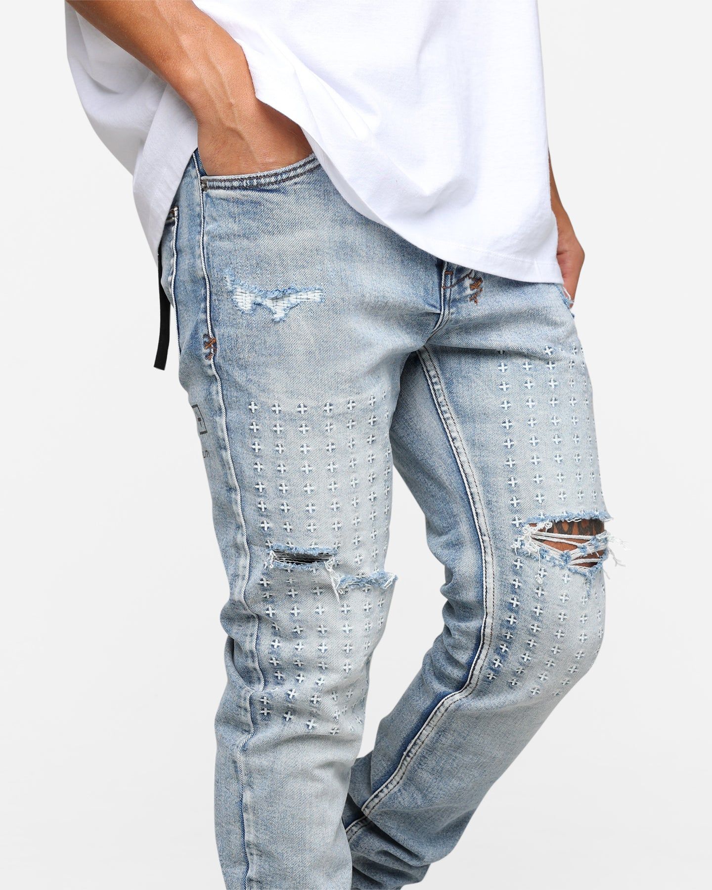 Ksubi Chitch Enjoy Trashed Jeans Denim sold by Culture Kings product image thumbnail 5