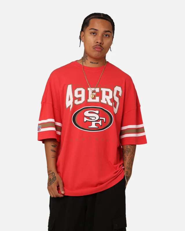 Majestic Athletic San Francisco 49ers Vintage Sport Striped Sleeve T-Shirt Faded Red sold by Culture Kings