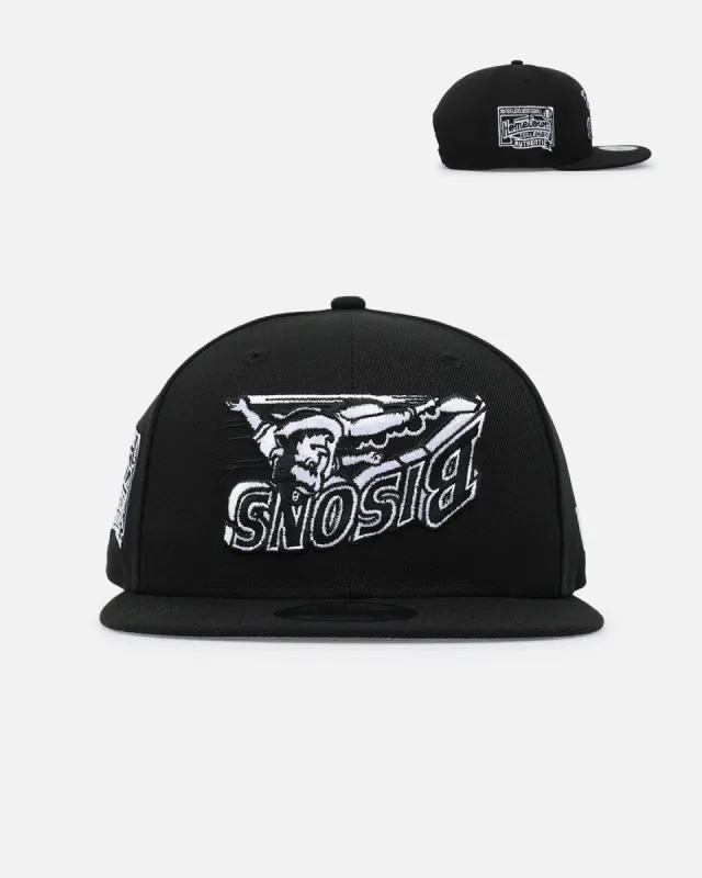 New Era Buffalo Bisons 'Black & White Upside Down' 9FIFTY Snapback Black/White sold by Culture Kings