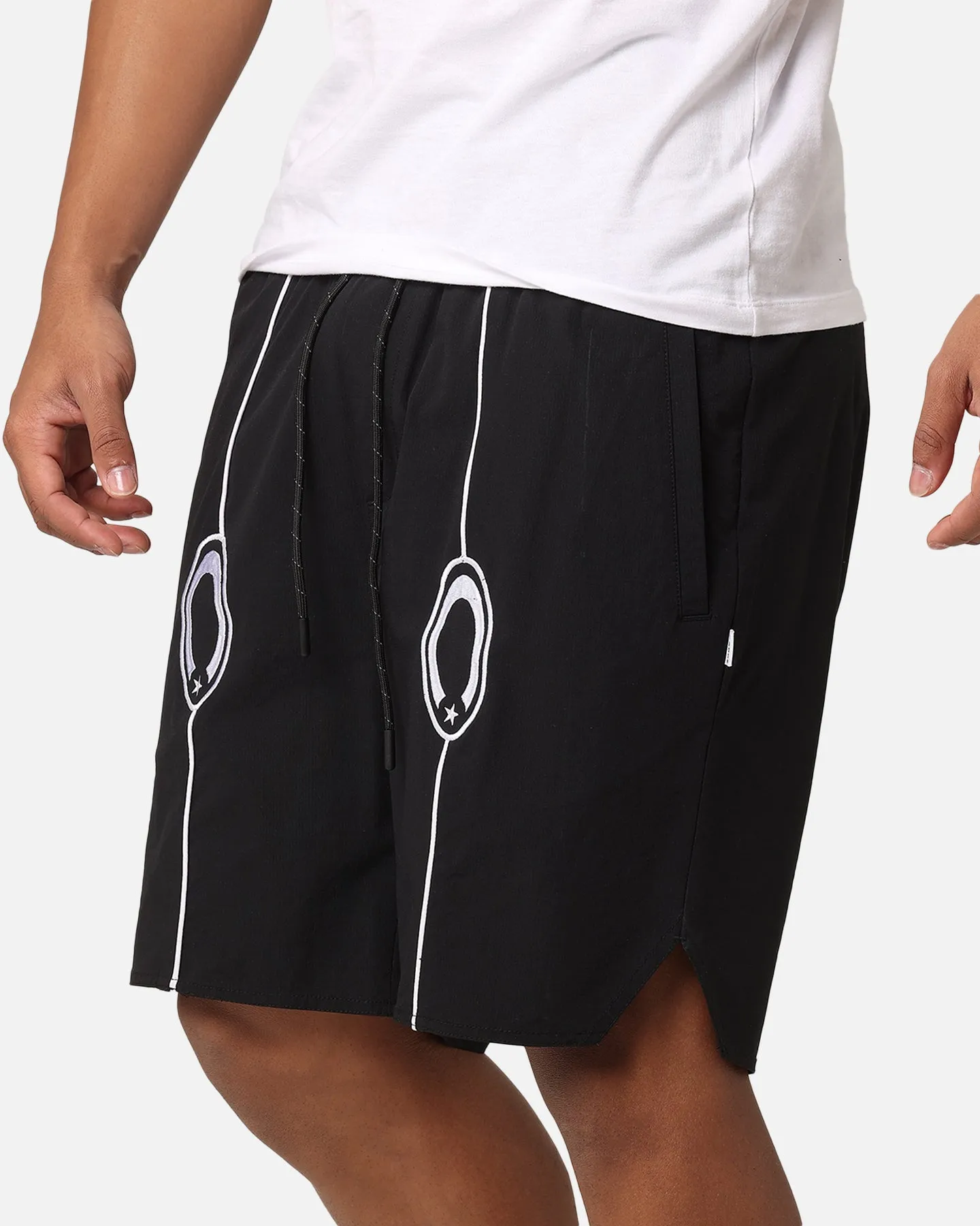 Carre C-Star Pipe Track Shorts Black sold by Culture Kings product image thumbnail 4