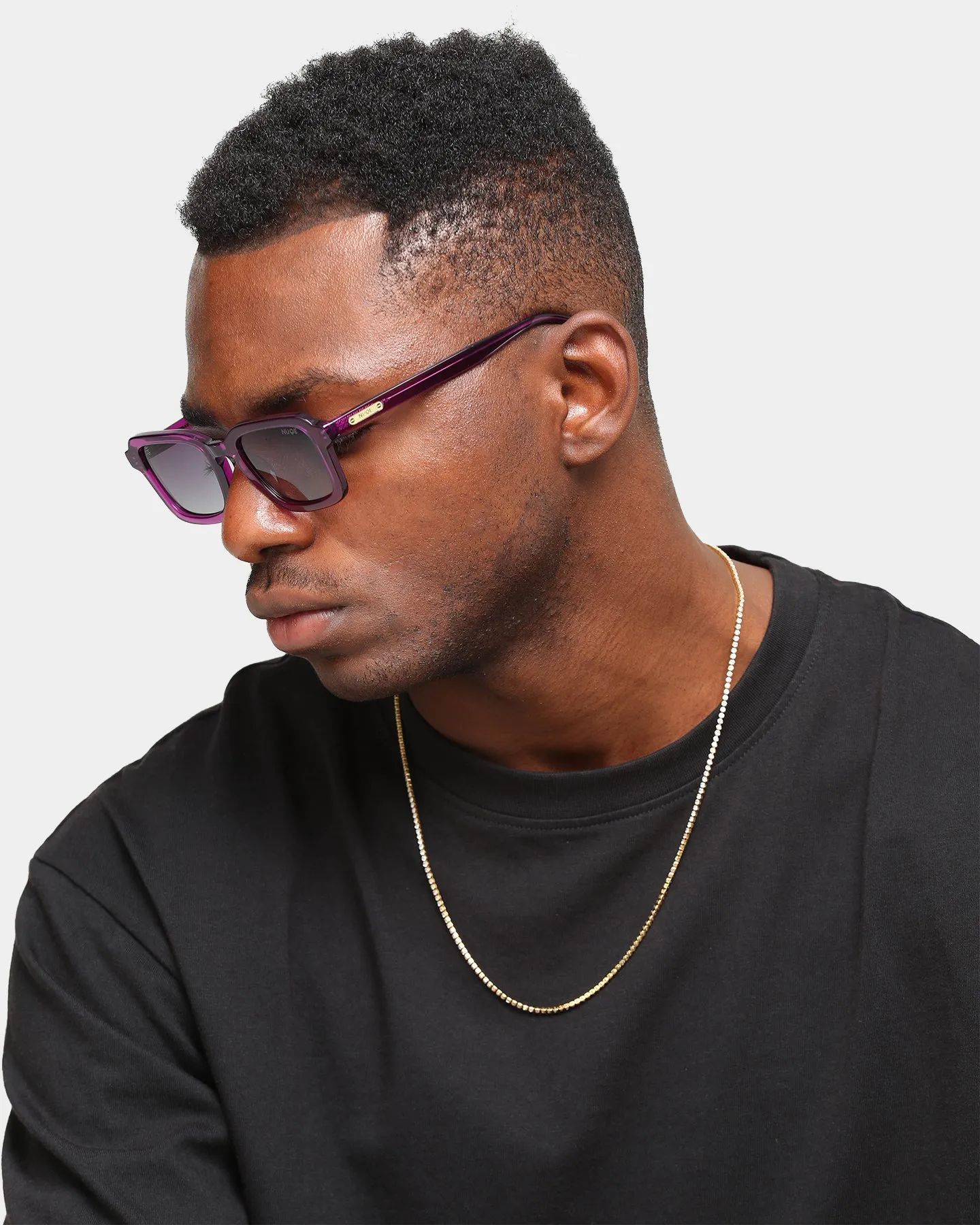 NUQE Men's Just Playin' Sunglasses Purple/Grey sold by Culture Kings product image thumbnail 3