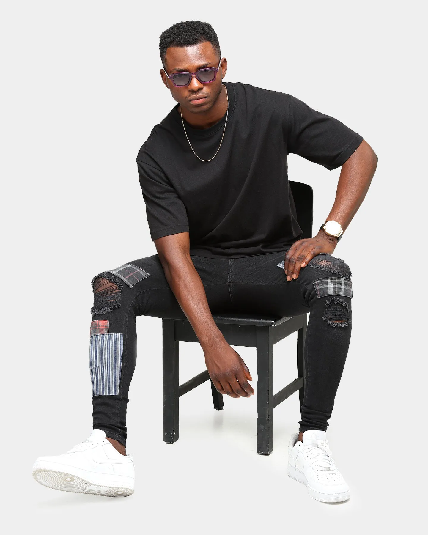 NUQE Men's Just Playin' Sunglasses Purple/Grey sold by Culture Kings product image thumbnail 4