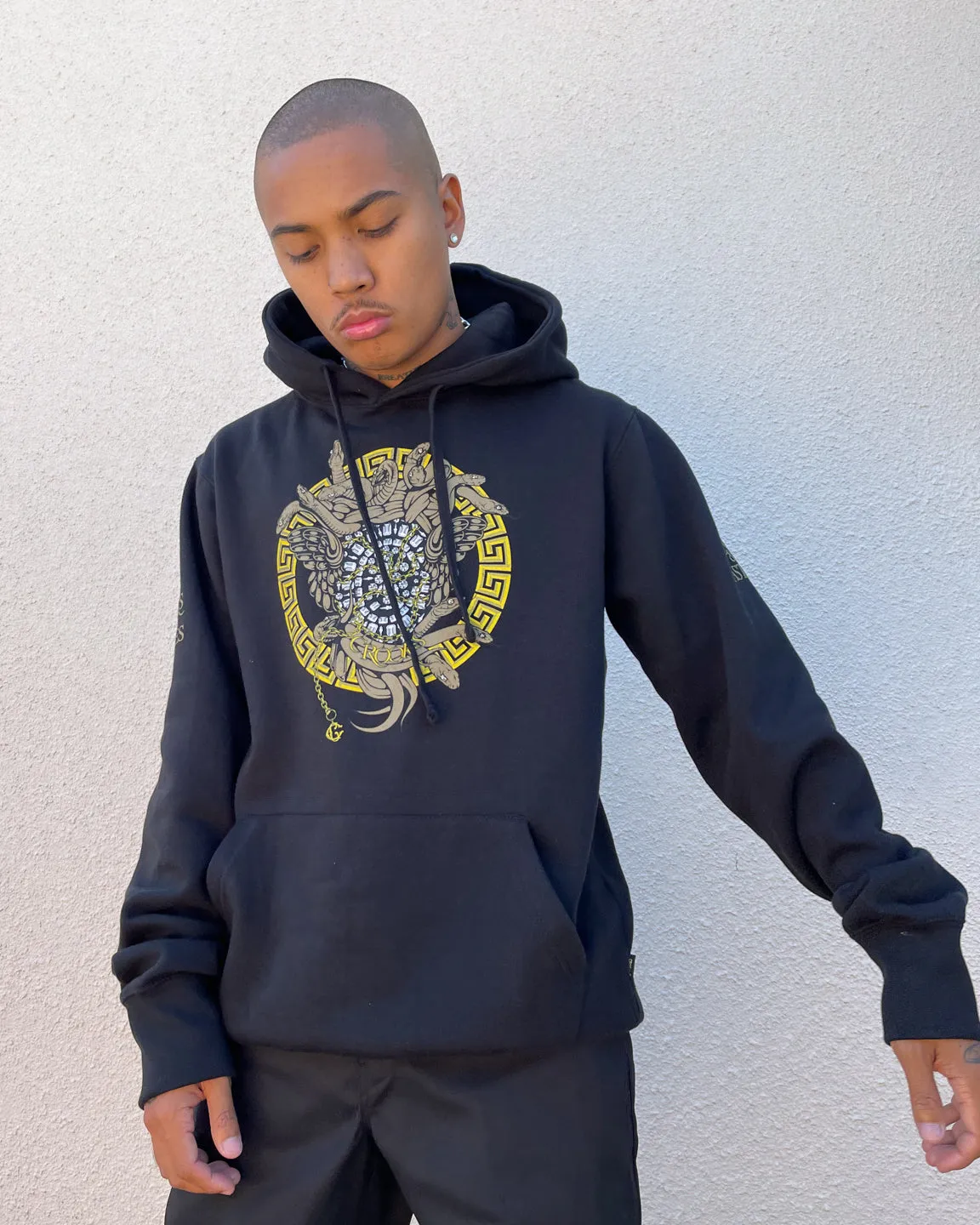 Crooks & Castles Lux Medusa Hoodie Black/Gold sold by Culture Kings