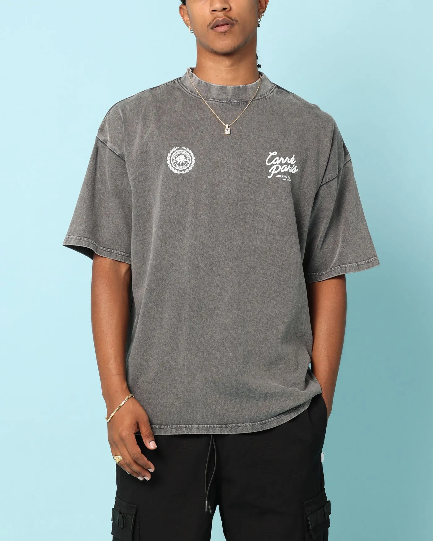 Carré Gorgeous Script Oversized T-Shirt Washed Charcoal sold by Culture Kings product image thumbnail 2