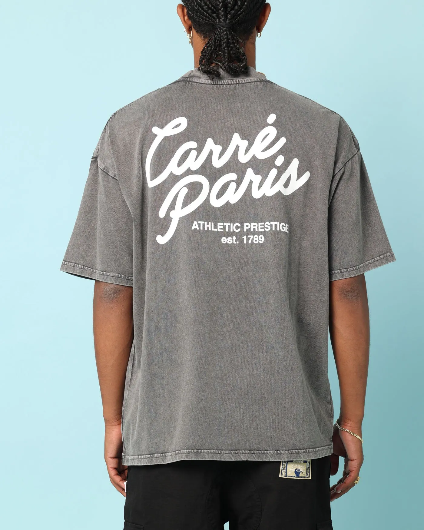 Carré Gorgeous Script Oversized T-Shirt Washed Charcoal sold by Culture Kings product image thumbnail 3