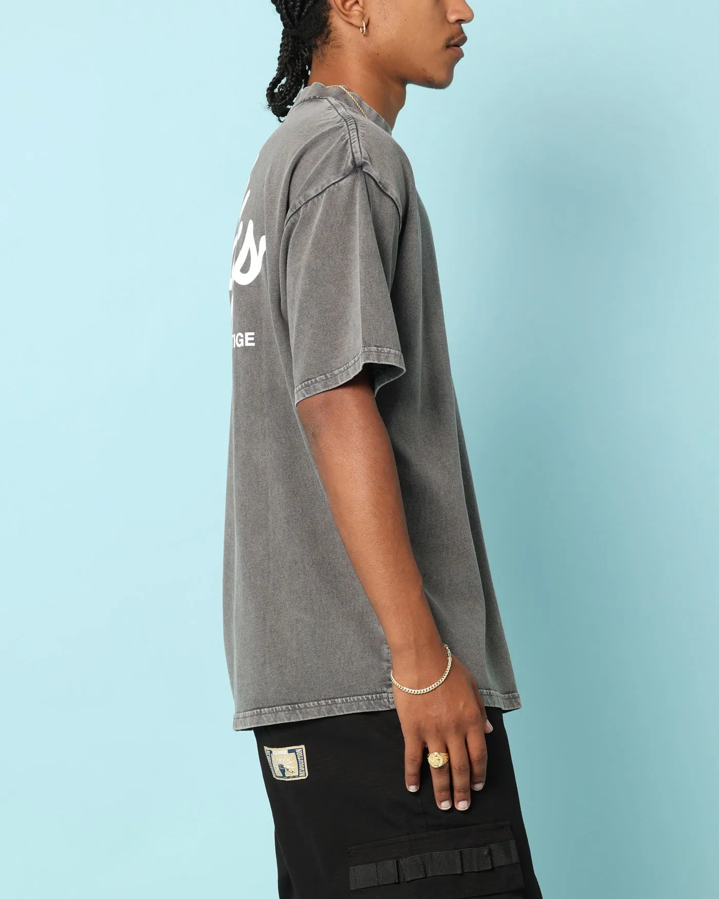 Carré Gorgeous Script Oversized T-Shirt Washed Charcoal sold by Culture Kings product image thumbnail 4