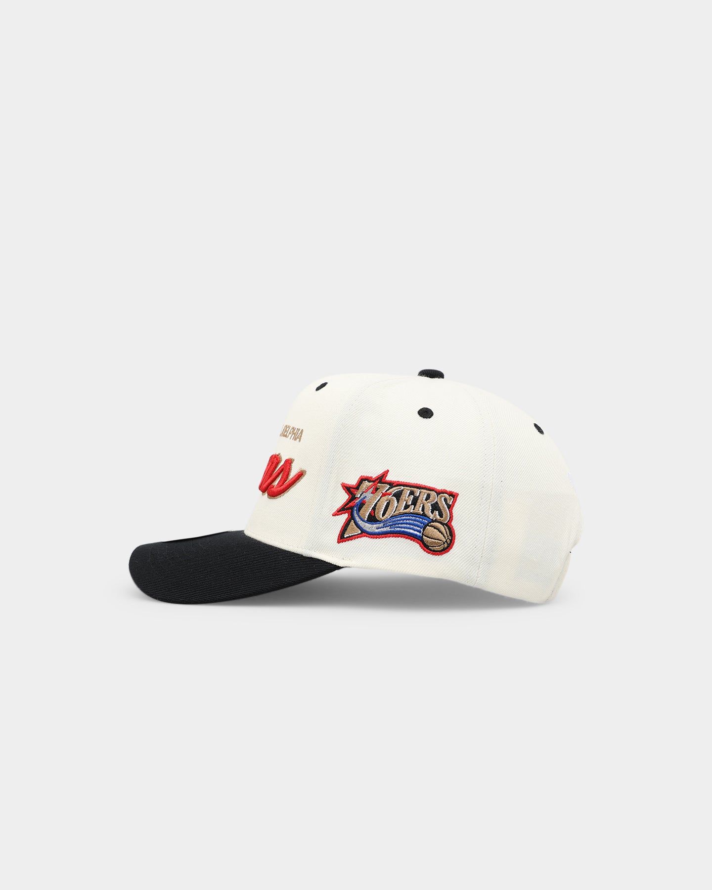 Mitchell & Ness Philadelphia 76s Team Script OG Snapback Vintage Cream sold by Culture Kings product image thumbnail 4