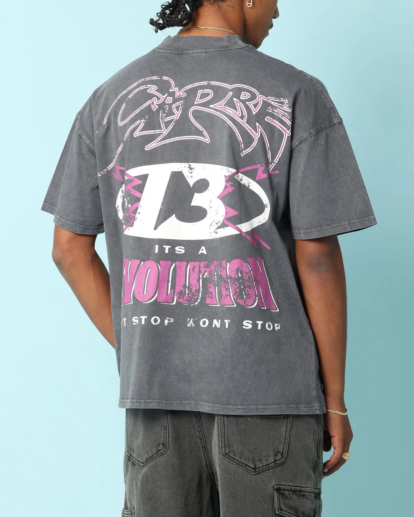 Carré Revolution 13 Oversized T-Shirt Vintage Black sold by Culture Kings product image thumbnail 2