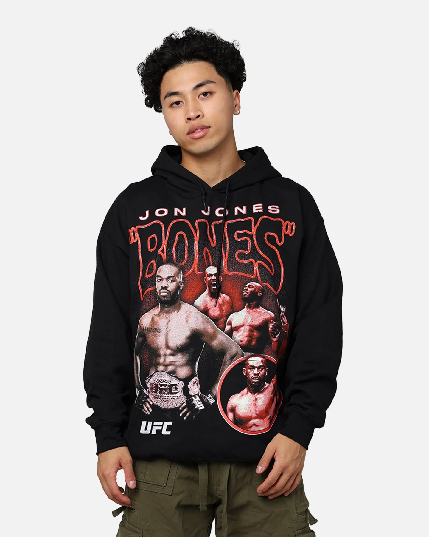 UFC By Goat Crew Jon Jones Vintage Hoodie Black Wash sold by Culture Kings
