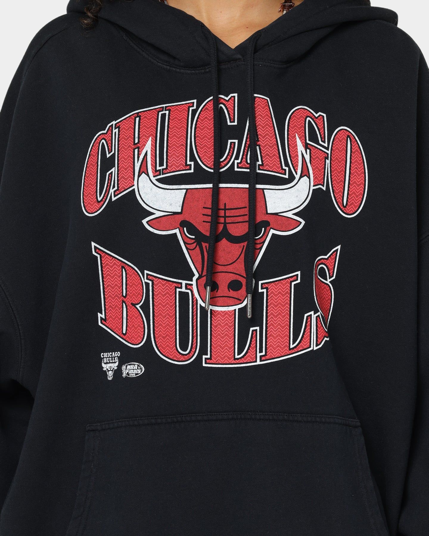 Mitchell & Ness Chicago Bulls Point Guard Hoodie Faded Black sold by Culture Kings product image thumbnail 3