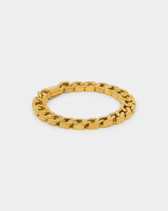 NXS Hex Cut Curb Bracelet Gold sold by Culture Kings