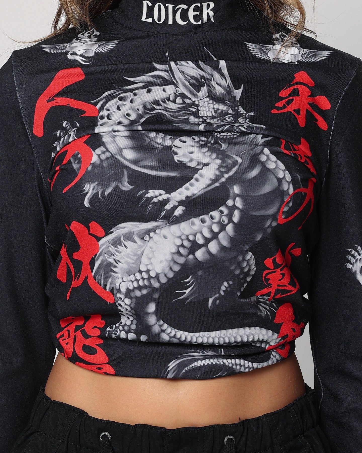 Loiter Drago Long Sleeve T-Shirt Black sold by Culture Kings product image thumbnail 7