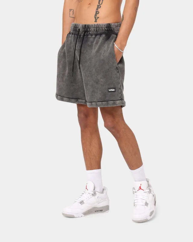 WNDRR Hoxton Tech Track Shorts Washed Black sold by Culture Kings