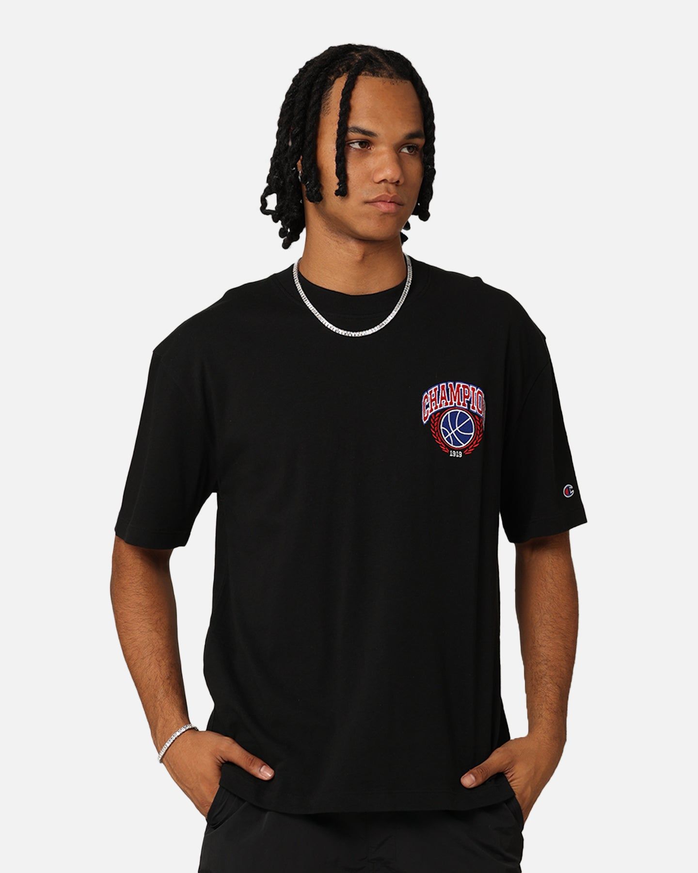 Champion Heritage Field Basketball T-Shirt Black sold by Culture Kings product image thumbnail 2