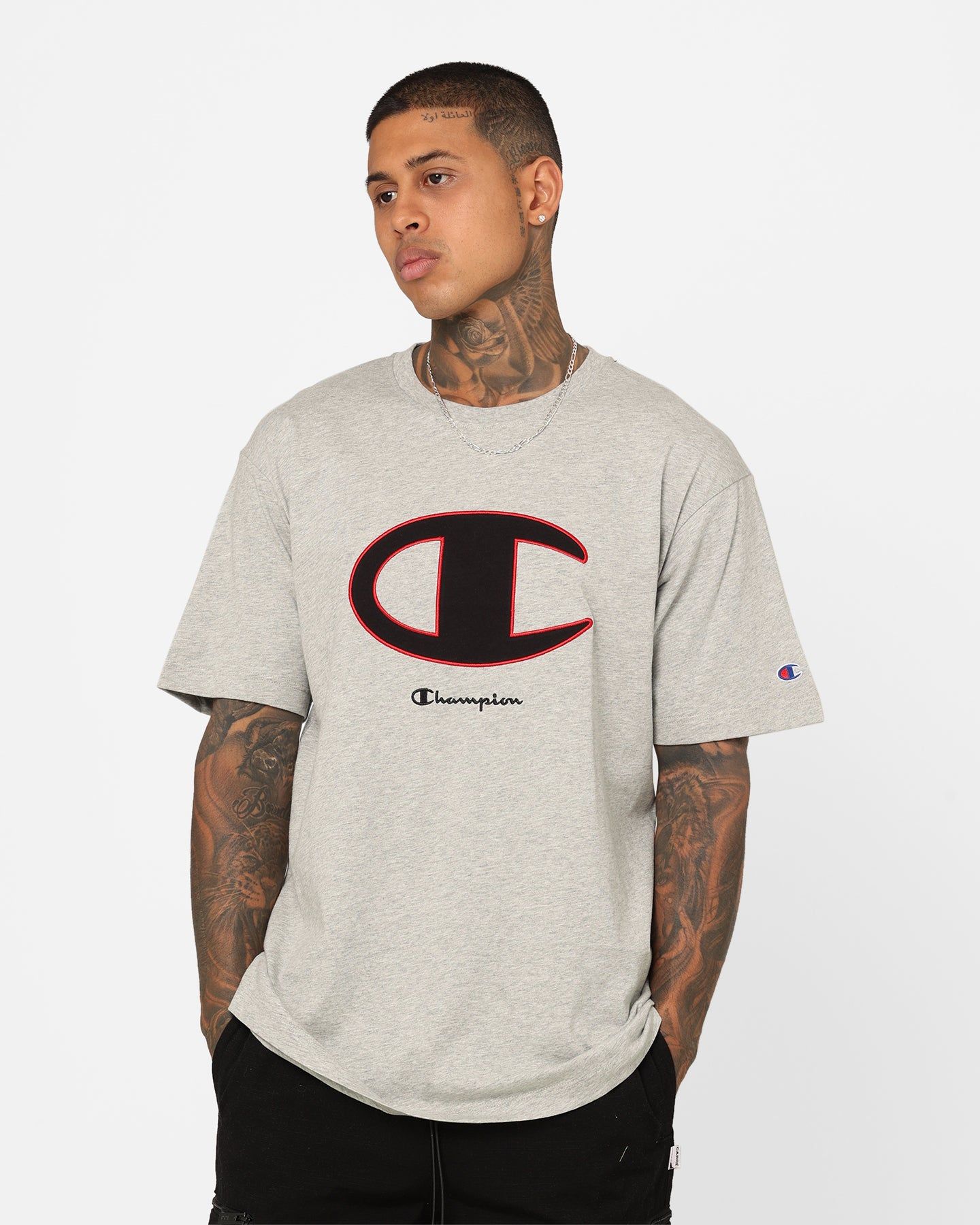 Champion Rochester Graphic T-Shirt Oxford Heather sold by Culture Kings