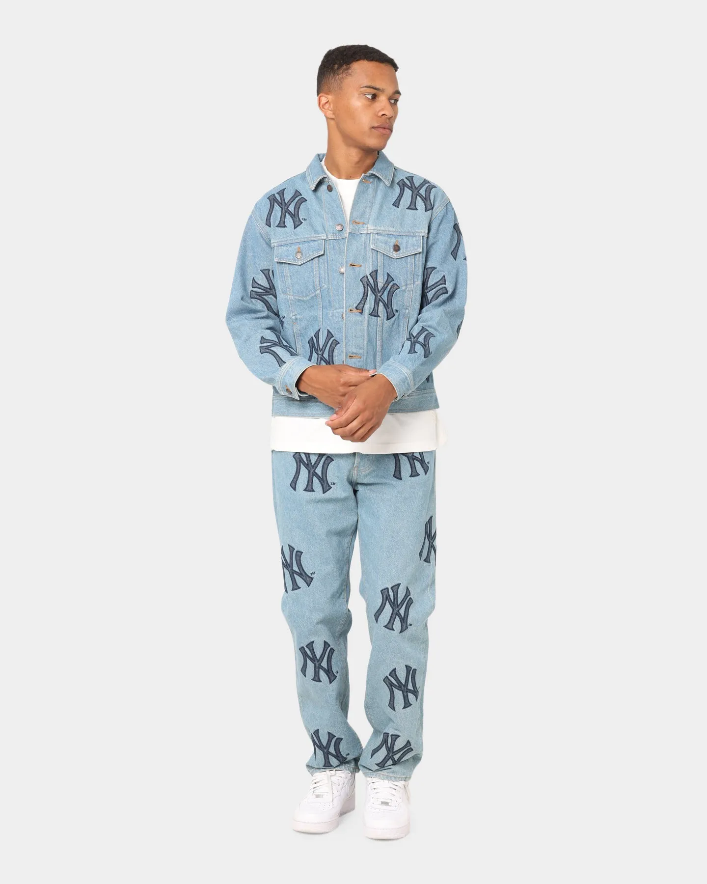 Supreme Supreme X New York Denim Trucker Jacket Washed Blue sold by Culture Kings product image thumbnail 2