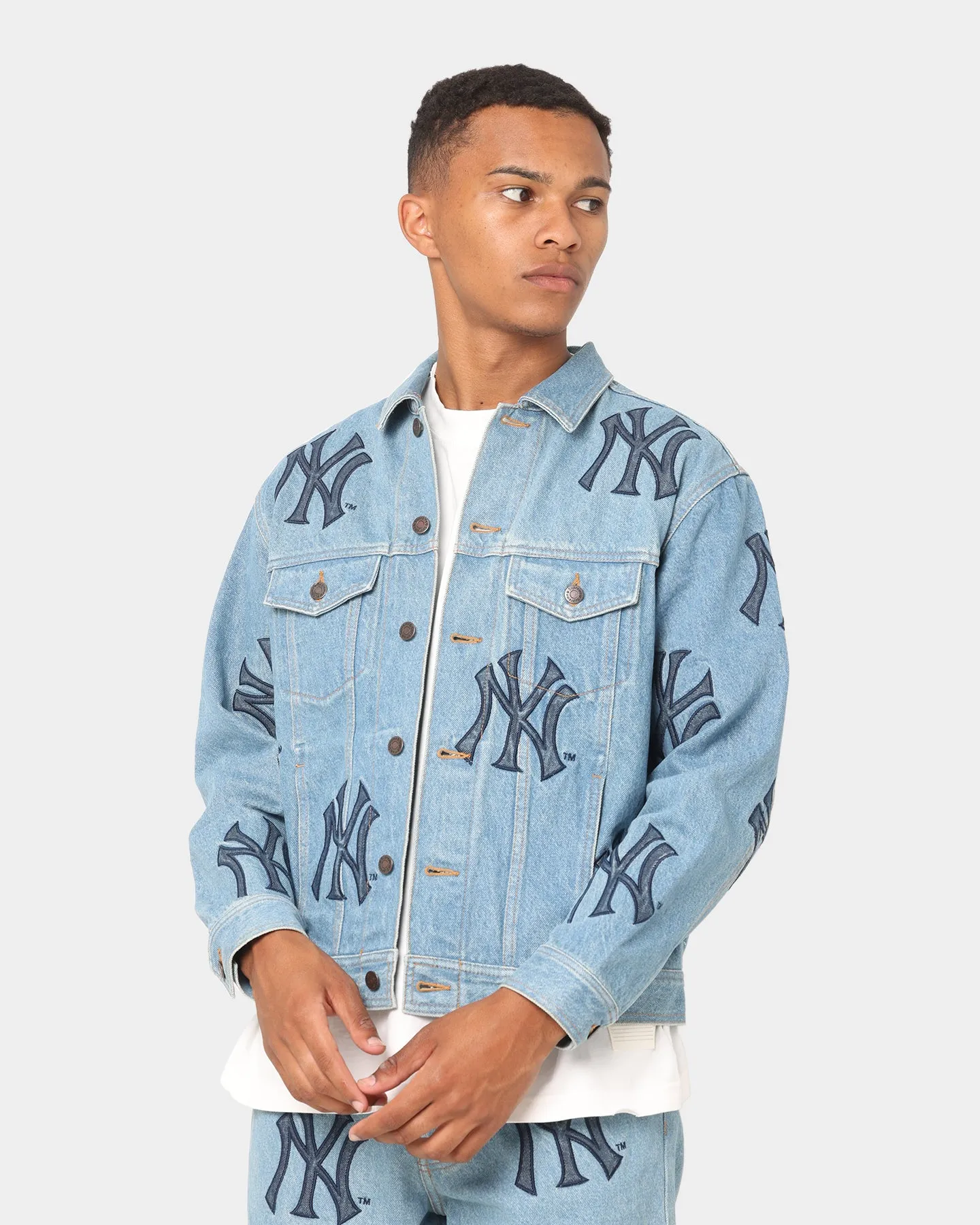 Supreme Supreme X New York Denim Trucker Jacket Washed Blue sold by Culture Kings
