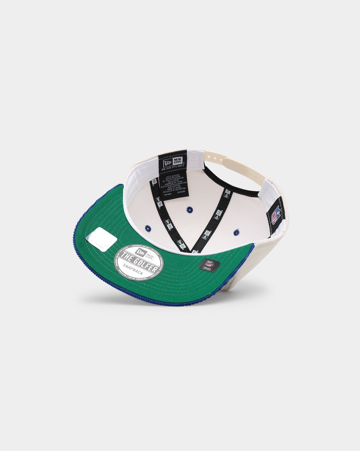 New Era Los Angeles Rams 'Chrome Corduroy Throwback Script' Golfer Snapback Chrome White sold by Culture Kings product image thumbnail 6