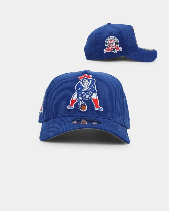 New Era New England Patriots 'NFL Season' Corduroy 9FORTY A-Frame Snapback Blue/OTC sold by Culture Kings