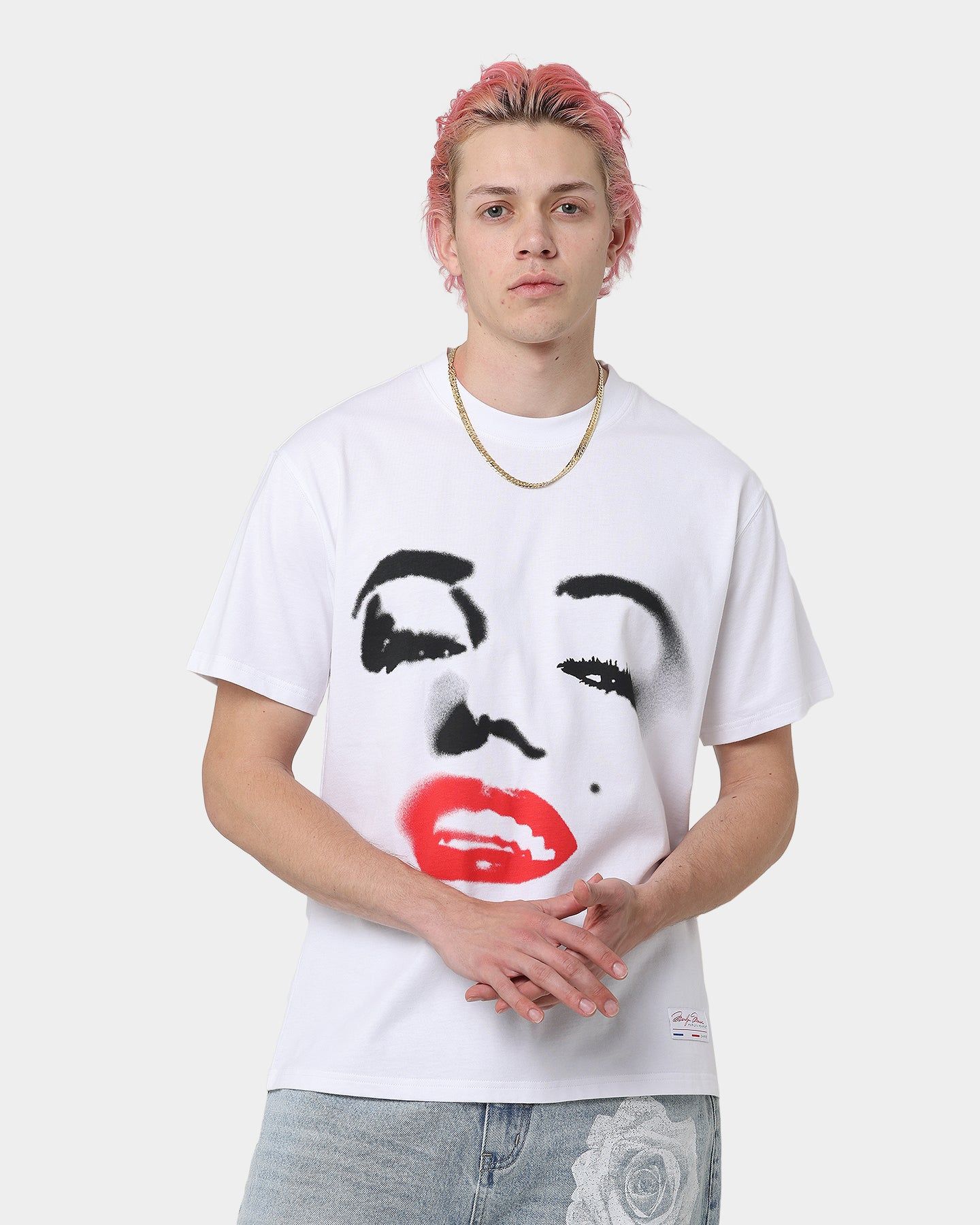 Carré X Marilyn Monroe Red Lips T-Shirt White sold by Culture Kings product image thumbnail 2