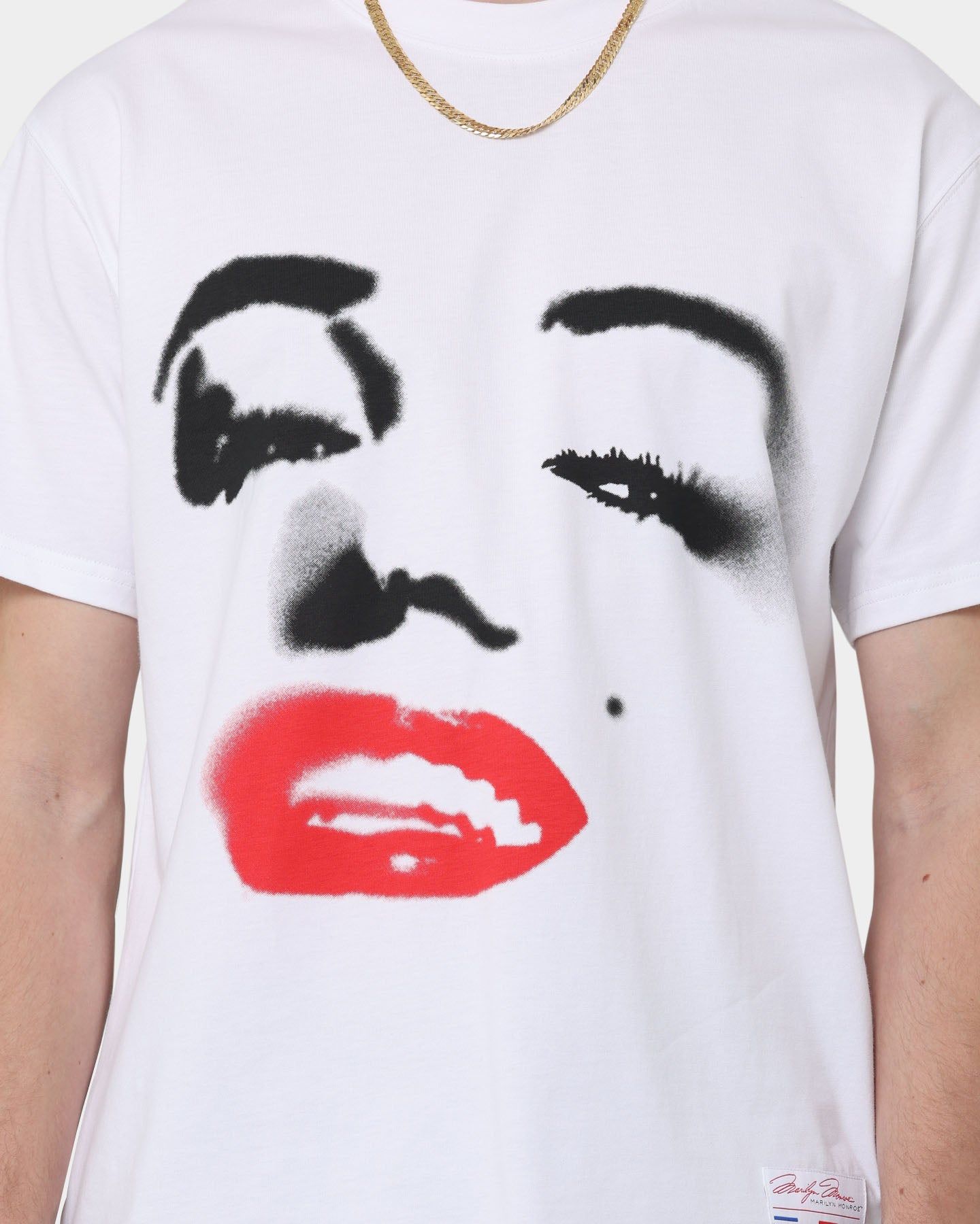 Carré X Marilyn Monroe Red Lips T-Shirt White sold by Culture Kings product image thumbnail 4