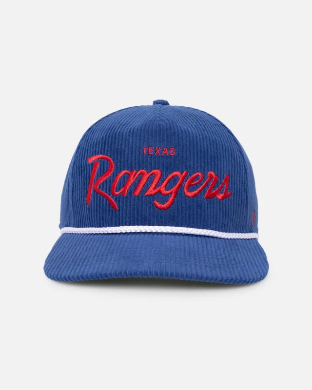 47 Brand Texas Rangers 'MLB Opening Day' Corduroy Crossrope Hitch Snapback Royal sold by Culture Kings