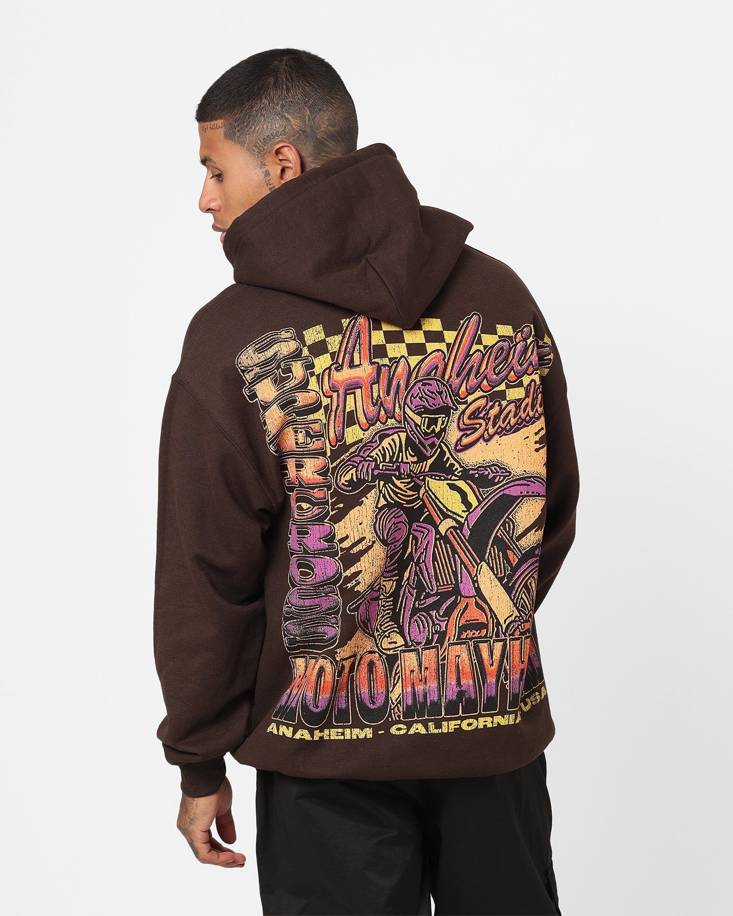 Goat Crew Goat Moto Hoodie Brown sold by Culture Kings