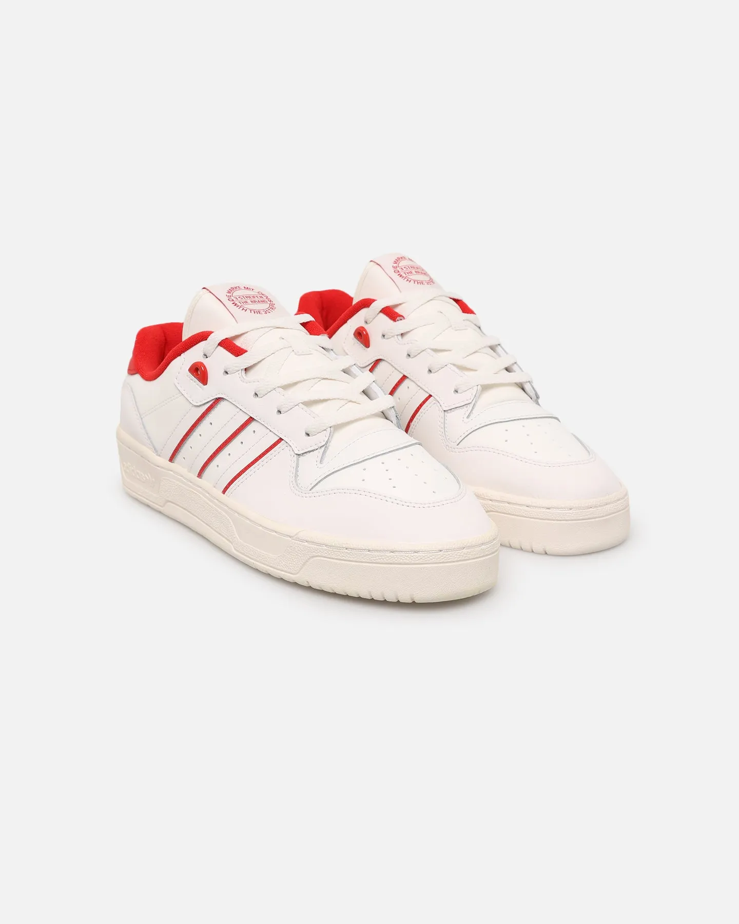 Adidas Rivalry Low Cloud White/Better Scarlet sold by Culture Kings