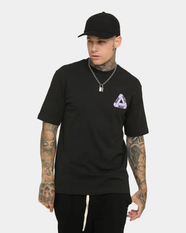 Palace Tri-To-Help T-Shirt Black/Lilac sold by Culture Kings