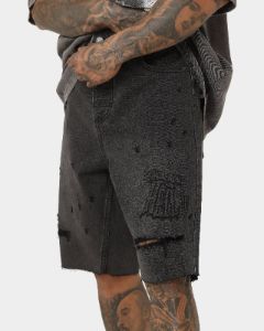 Dead Studios Aloha Denim Shorts Vintage Black sold by Culture Kings