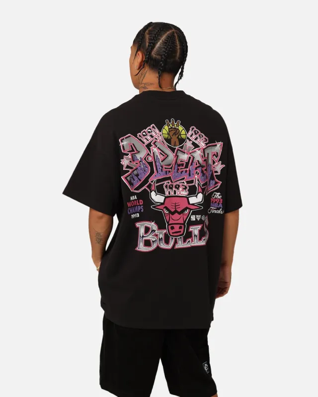 Mitchell & Ness Chicago Bulls Grafitti T-Shirt Black sold by Culture Kings
