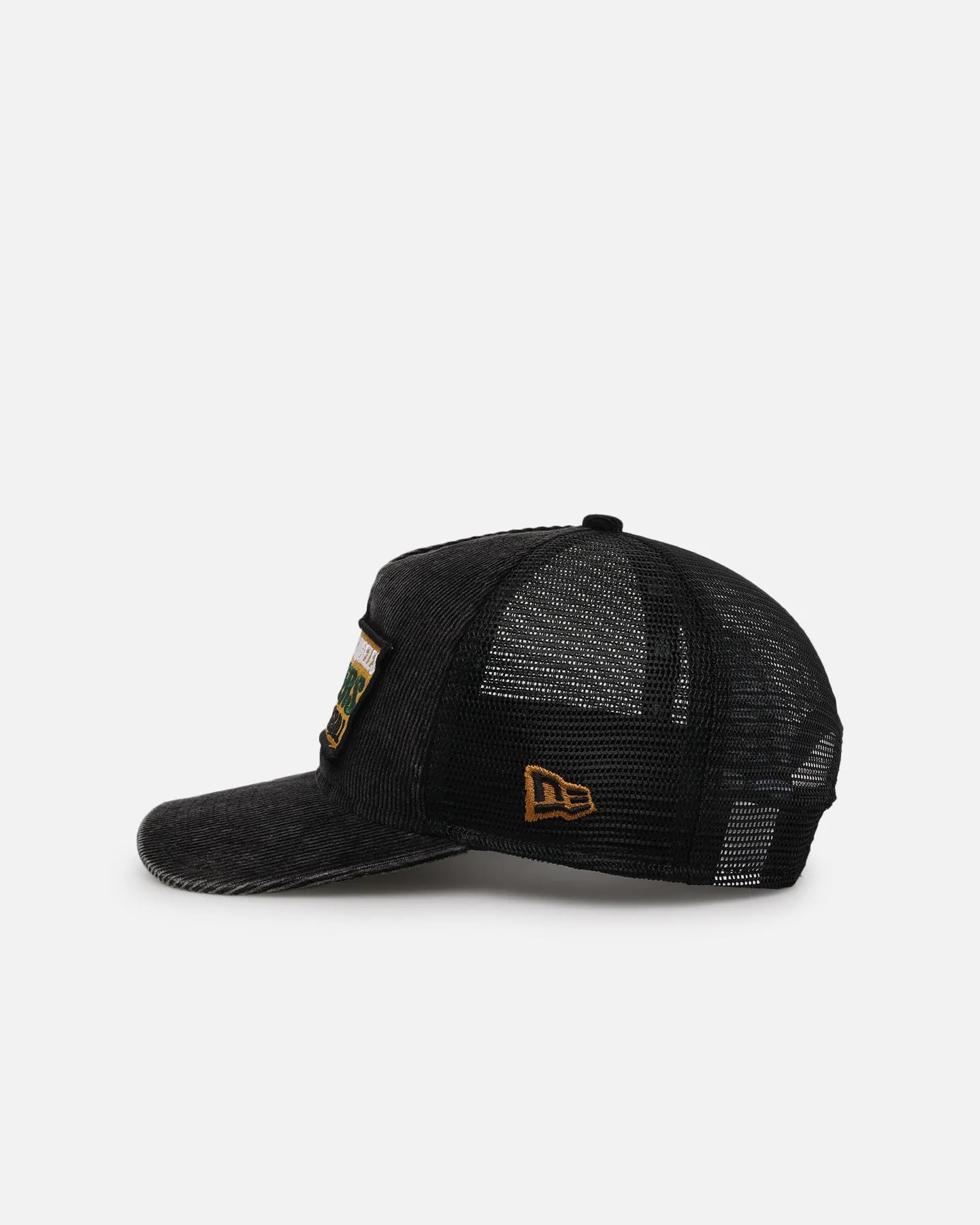 New Era Los Angeles Dodgers 'Washed Cord Racer' Corduroy Golfer Trucker Snapback Washed Black sold by Culture Kings product image thumbnail 4