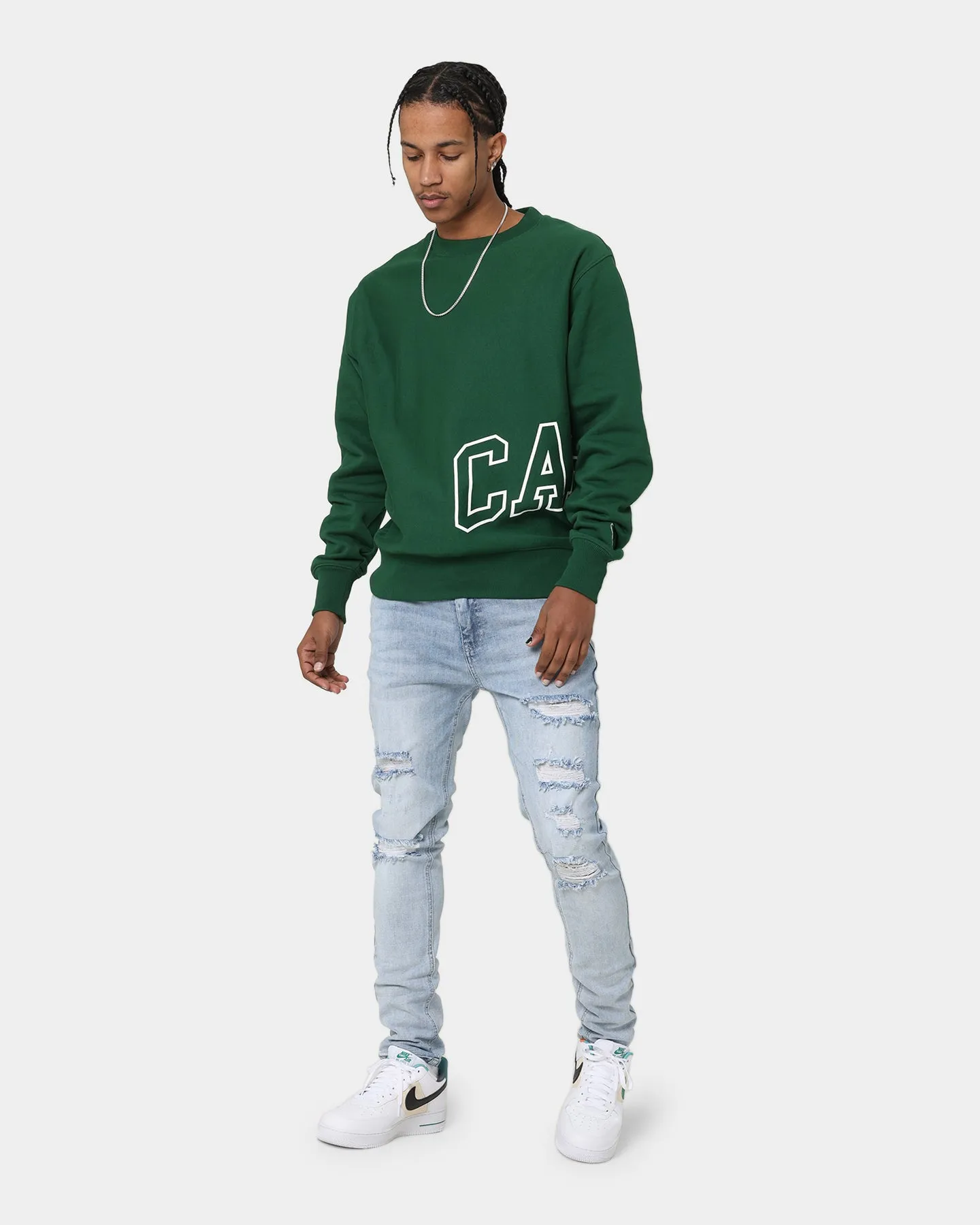 Carré Rugueux Distressed Skinny Jeans Light Blue sold by Culture Kings product image thumbnail 2